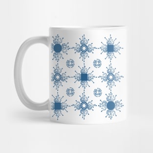 IC, PCB, Electronic components symbols Mug